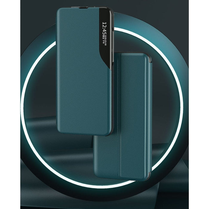 Калъф Eco Leather View Case elegant bookcase със стойка за Samsung Galaxy A32 5G, черен