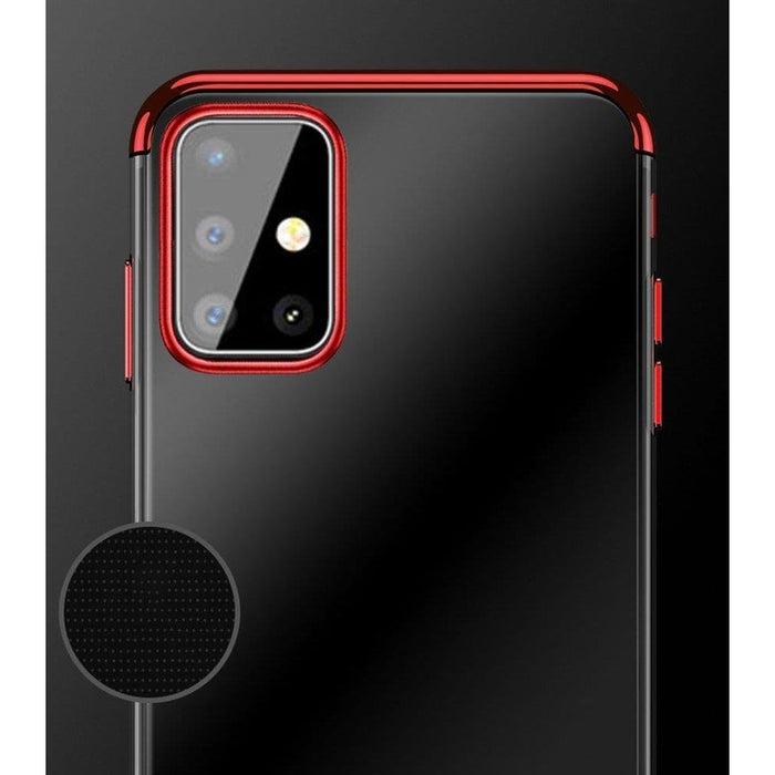 Калъф Clear Color Case, за Samsung Galaxy A72 4G, черен