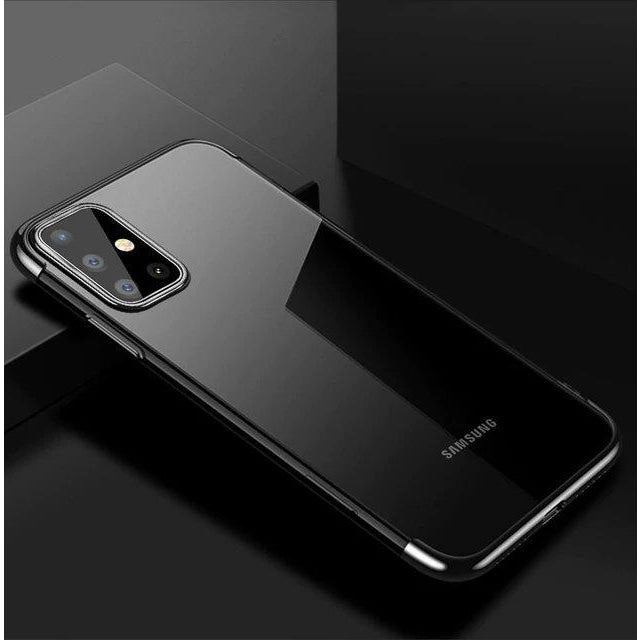 Калъф Clear Color Case, за Samsung Galaxy A72 4G, черен
