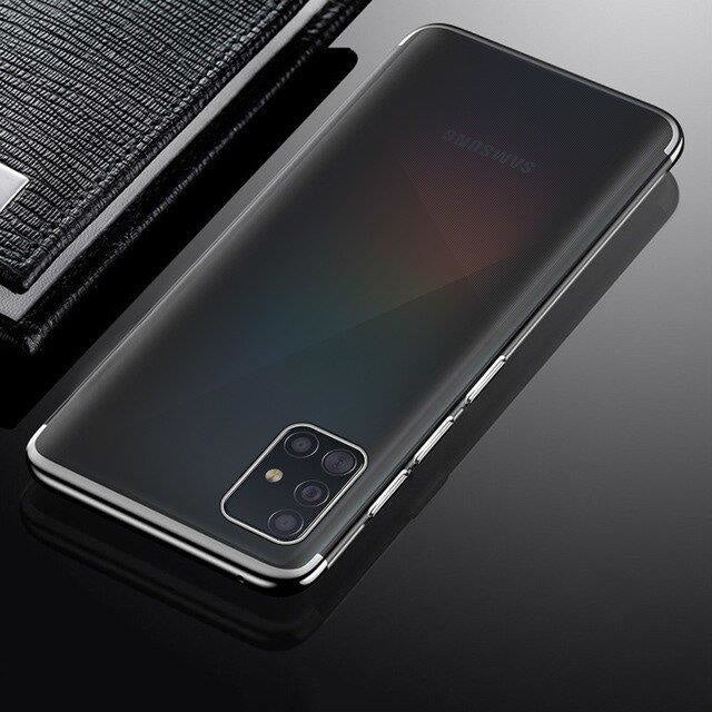Калъф Clear Color Case, за Samsung Galaxy A72 4G, черен