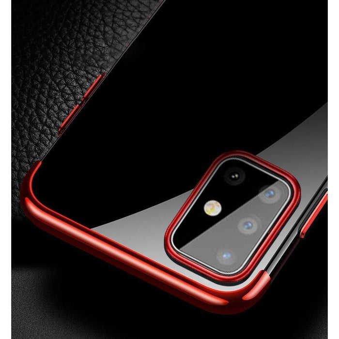 Калъф Clear Color Case за Samsung Galaxy A72 4G червен