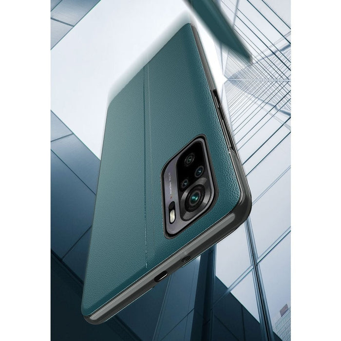 Калъф Eco Leather View Case elegant bookcase със стойка за Xiaomi Redmi Note 10 Pro, черен