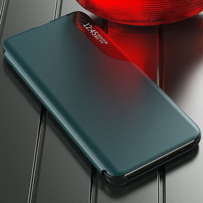 Калъф Eco Leather View Case elegant bookcase със стойка за Xiaomi Redmi Note 10 Pro, черен
