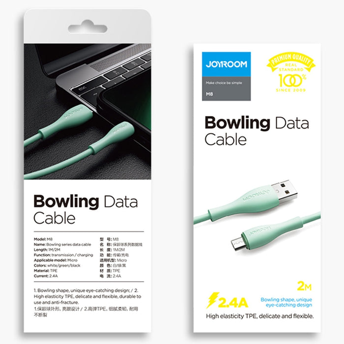 Кабел Joyroom S - 1030M8 USB към Micro 2.4A 1m черен