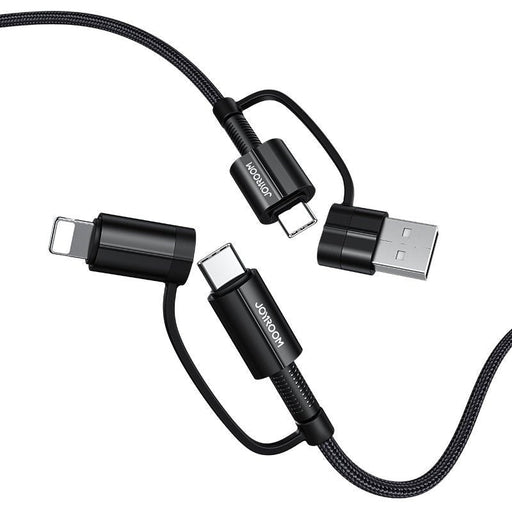 Кабел Joyroom 4in1 USB Type C / Lightning Черен