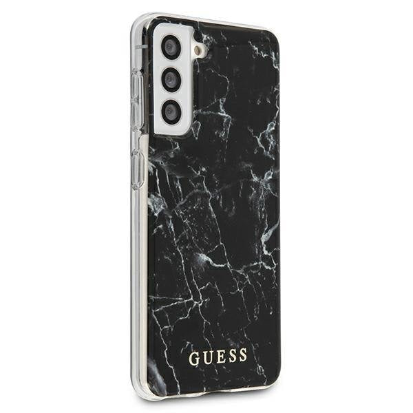 Калъф за телефон Guess GUHCS21SPCUMABK Marble за Samsung Galaxy S21, черен