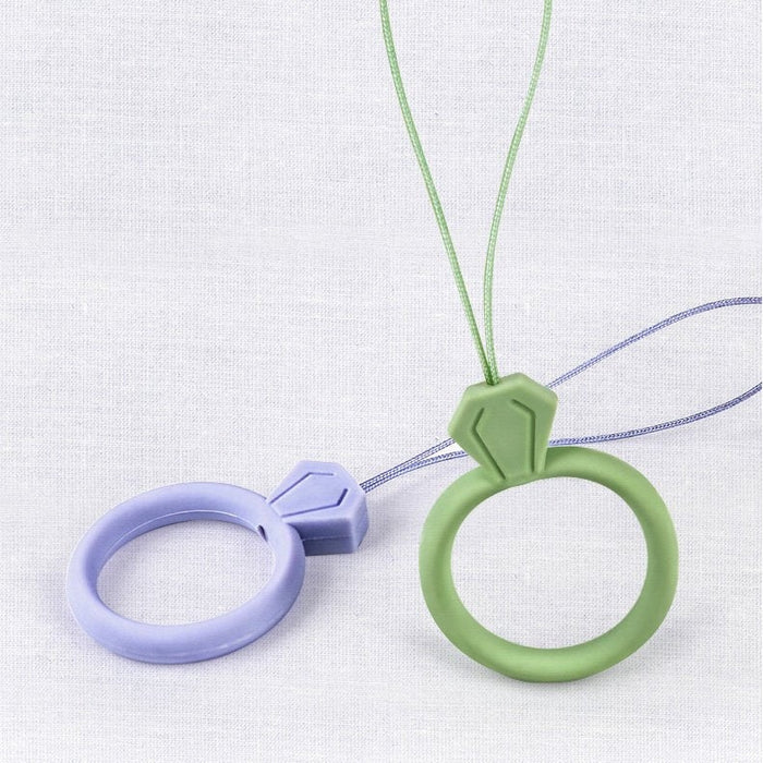 Силиконов пръстен за смартфон HQWear Diamond Ring Зелен