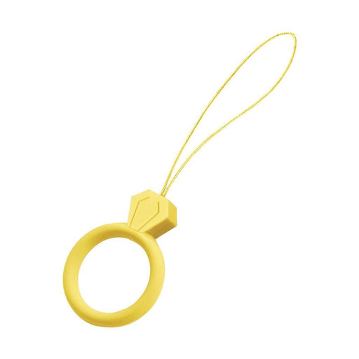 Силиконов пръстен за смартфон HQWear Diamond Ring Жълт