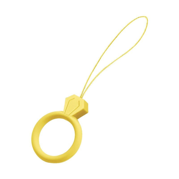 Силиконов пръстен за смартфон HQWear Diamond Ring Жълт