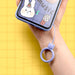 Силиконов аксесоар с пръстен за телефон Сиво - син