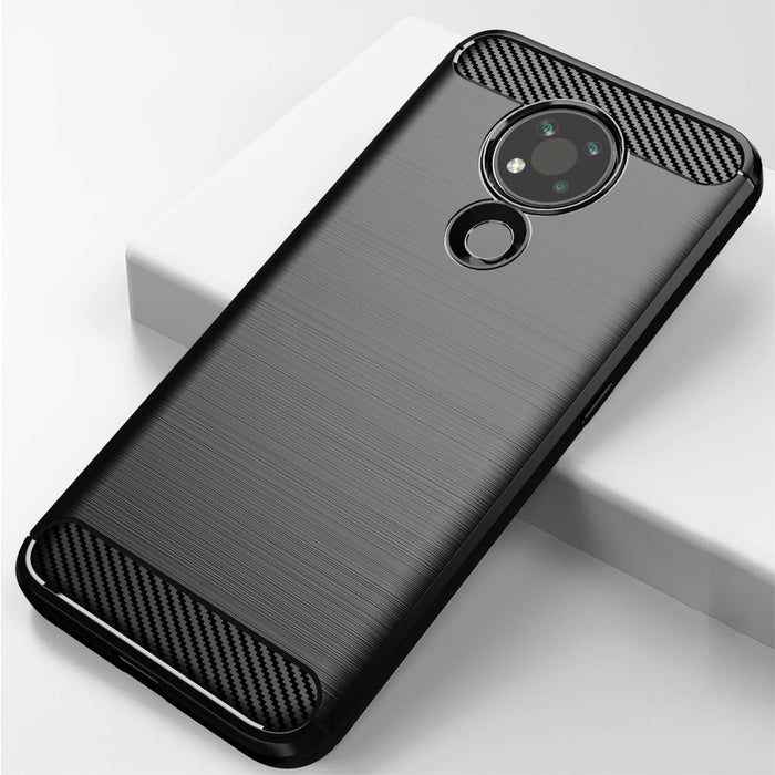 Carbon Case Гъвкав Кейс за Nokia 3.4 black