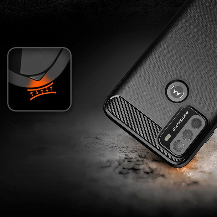 Кейс от TPU материал HQWear за Motorola Moto G50, Черен