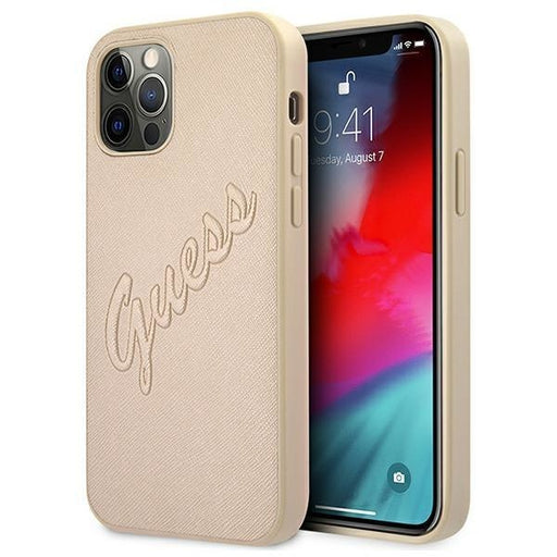 Калъф Guess Saffiano Vintage Script за Apple iPhone