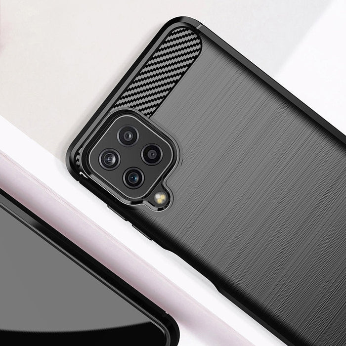 Калъф Carbon Case Flexible, за Samsung Galaxy A22 4G, черен