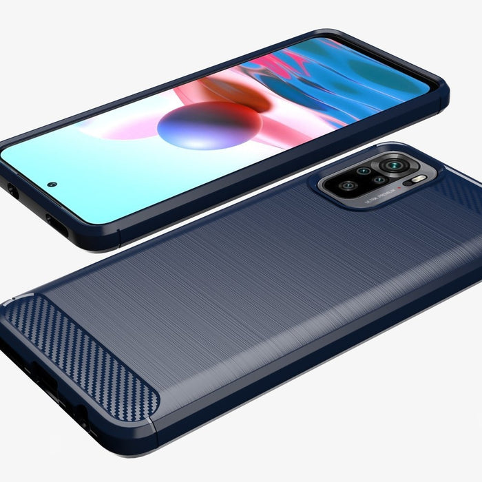 Калъф Carbon Case Flexible Cover TPU за Xiaomi Redmi Note 10 5G, черен