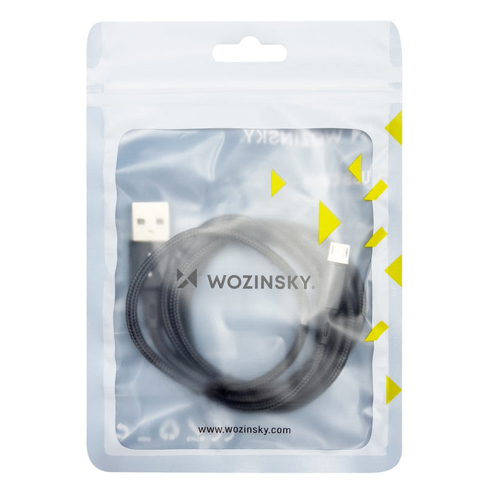 Кабел Wozinsky WUC - M1B USB към Micro 2.4A 1m черен