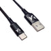 Кабел Wozinsky USB - USB - C 2.4A 1m Черен