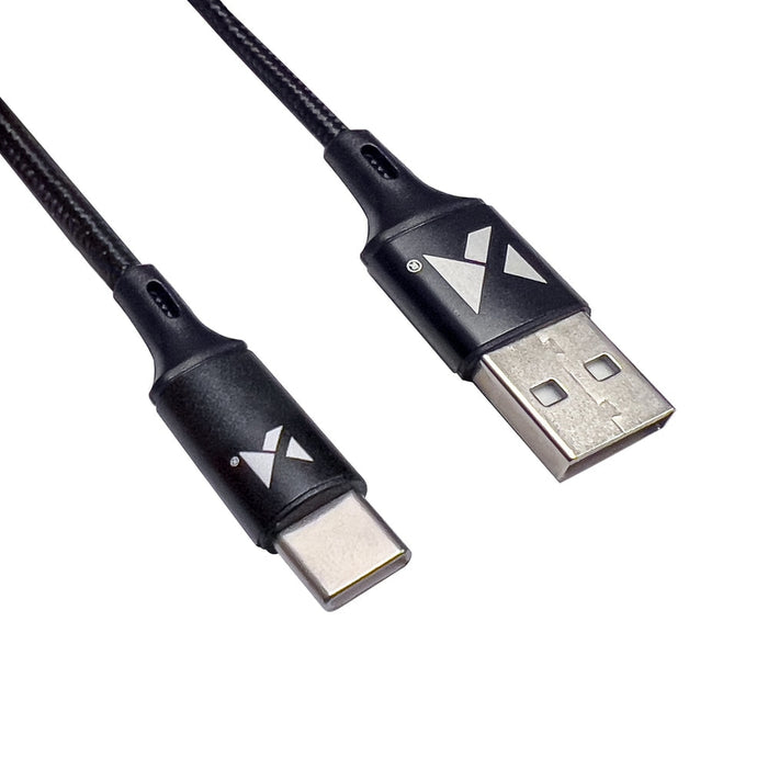 Кабел Wozinsky WUC - C2B USB към USB - C 2.4A 2m черен