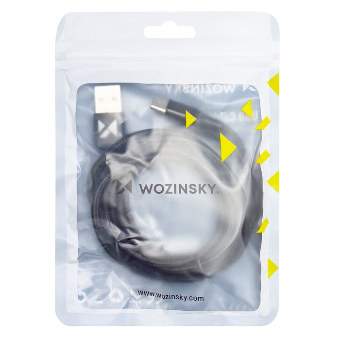 Кабел Wozinsky WUC - C2B USB към USB - C 2.4A 2m черен