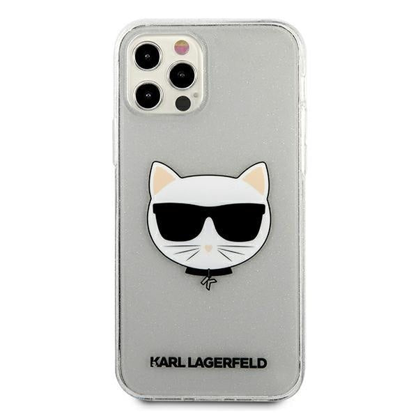 Калъф Karl Lagerfeld Choupette Head Glitter за Apple