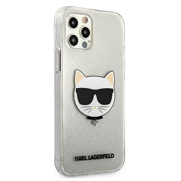 Калъф Karl Lagerfeld Choupette Head Glitter за Apple