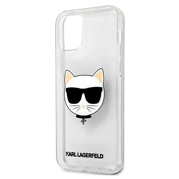 Калъф Karl Lagerfeld Choupette Head Glitter за Apple
