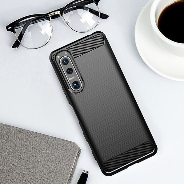 Кейс от TPU материал HQWear за Sony Xperia 5 III, Черен