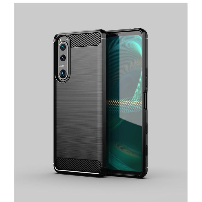 Кейс от TPU материал HQWear за Sony Xperia 5 III, Черен