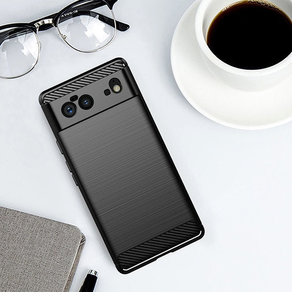 Carbon Case Гъвкав Кейс за Google Pixel 6 black