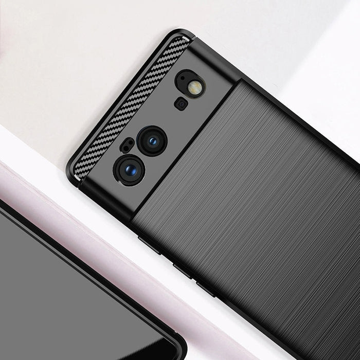 Carbon Case Гъвкав Кейс за Google Pixel 6 black