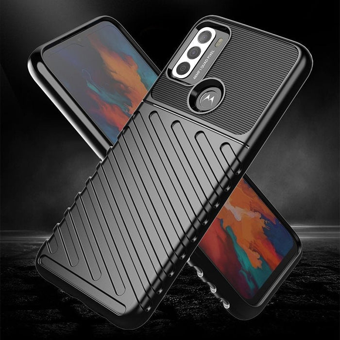 Гъвкав TPU кейс Thunder Case за Motorola Moto G50 Черен