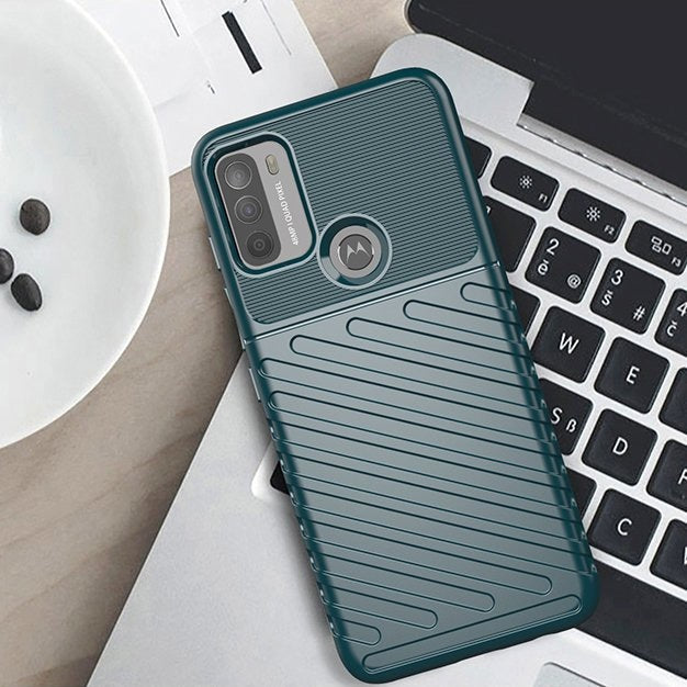 Гъвкав TPU кейс Thunder Case за Motorola Moto G50 Черен