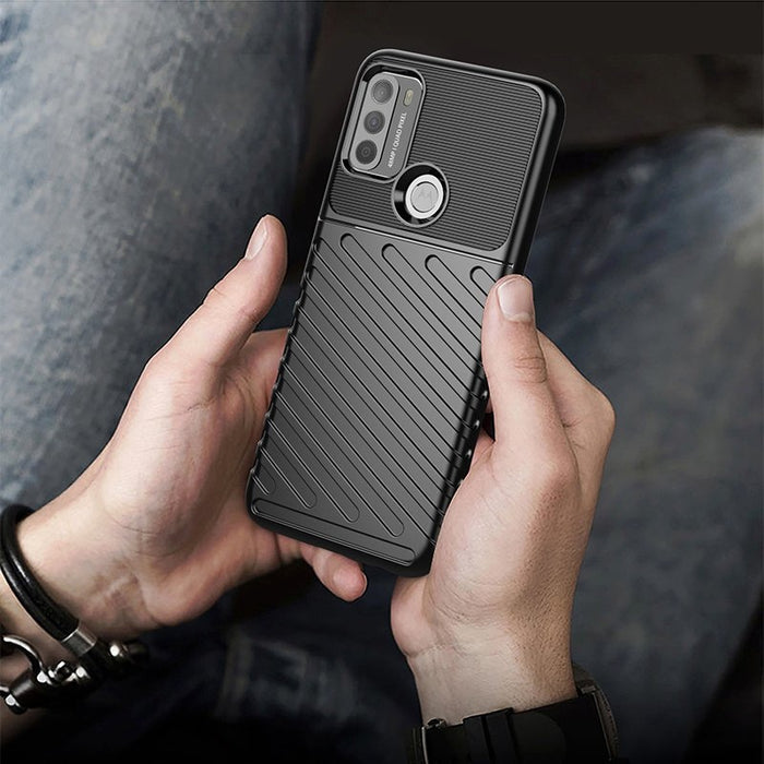 Гъвкав TPU кейс Thunder Case за Motorola Moto G50 Черен