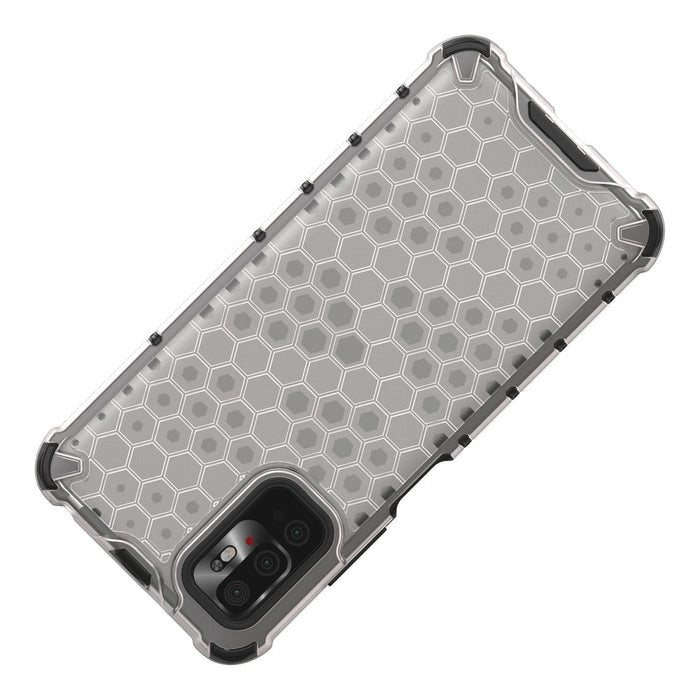Удароустойчив кейс от ТРU материал Honeycomb за Xiaomi Redmi Note 10 5G/Poco M3 Pro, Прозрачен