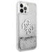 Калъф Guess Big 4G Liquid Glitter Silver за Apple