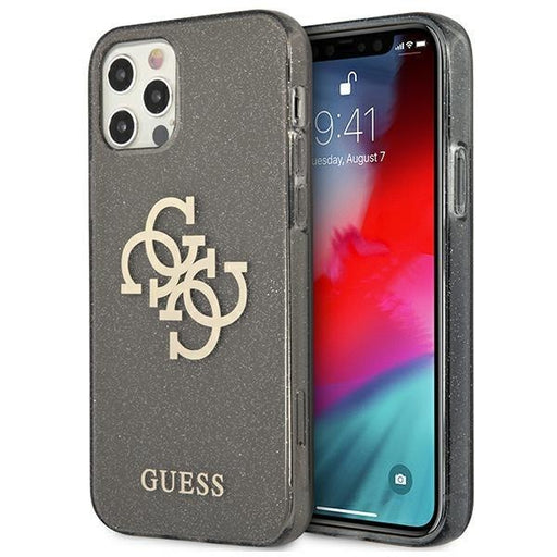 Калъф Guess Big 4G Full Glitter за Apple iPhone 12