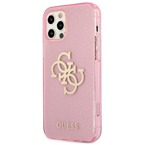 Калъф Guess Big 4G Full Glitter за Apple iPhone 12