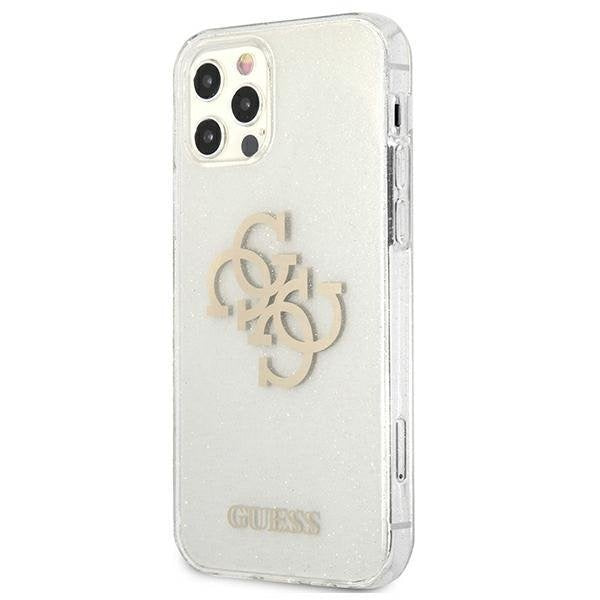 Калъф Guess GUHCP12LPCUGL4GTR hard case Glitter 4G Big