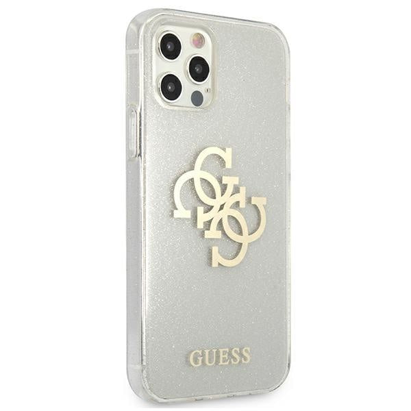 Калъф Guess GUHCP12LPCUGL4GTR hard case Glitter 4G Big