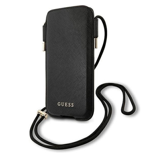 Калъф Guess Saffiano за iPhone 12 / Pro Black