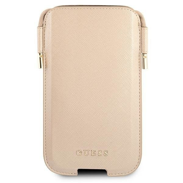 Калъф Guess Saffiano за iPhone 12 / Pro Gold