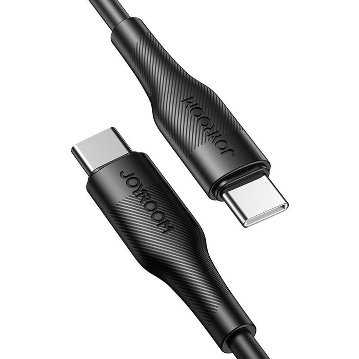 Кабел Joyroom S-02530M3, USB-C към USB-C, Power Delivery, 60W, 3A, 0.25m, черен