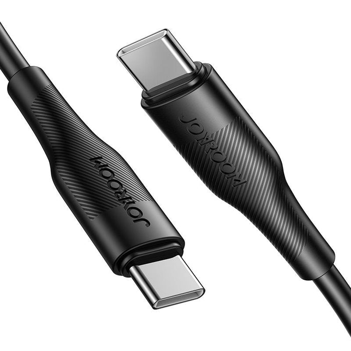 Кабел Joyroom S-02530M3, USB-C към USB-C, Power Delivery, 60W, 3A, 0.25m, черен