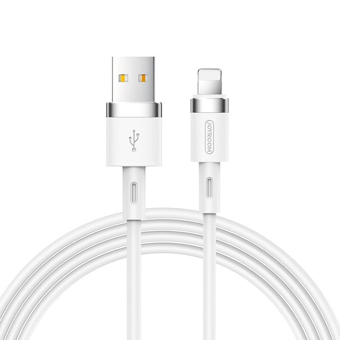 Кабел Joyroom S - 1224N2 USB към Lightning 2.4A 1.2m бял