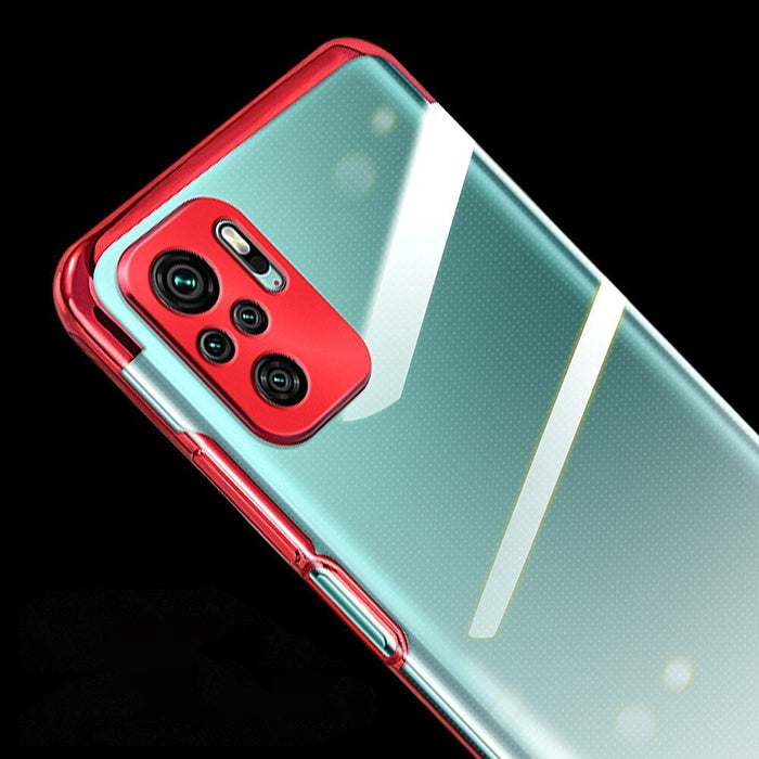 Прозрачен кейс HQWear за Xiaomi Redmi Note 10 5G/Poco M3 Pro, Черен