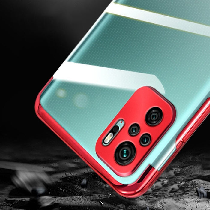 Прозрачен кейс HQWear за Xiaomi Redmi Note 10 5G/Poco M3 Pro, Черен