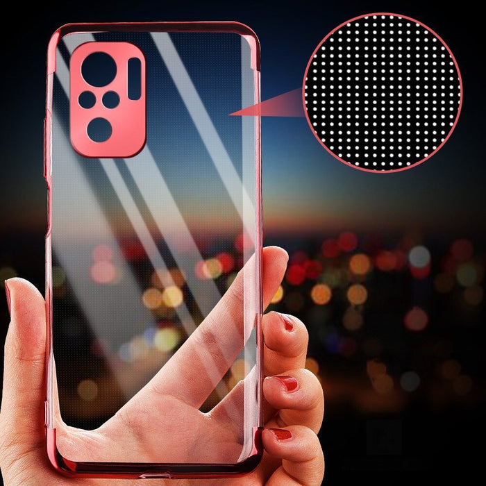 Прозрачен кейс HQWear за Xiaomi Redmi Note 10 5G/Poco M3 Pro, Черен