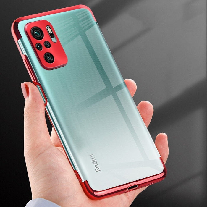 Прозрачен кейс HQWear за Xiaomi Redmi Note 10 5G/Poco M3 Pro, Черен