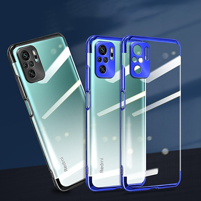 Прозрачен кейс HQWear за Xiaomi Redmi Note 10 5G/Poco M3 Pro, Черен