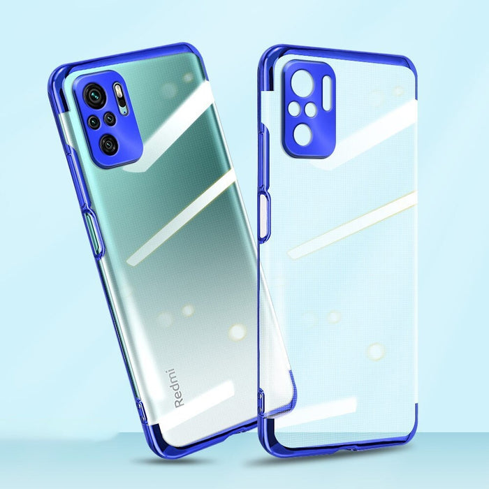 Прозрачен кейс HQWear за Xiaomi Redmi Note 10 5G/Poco M3 Pro, Черен